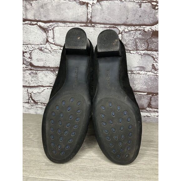Stonefly Black Suede Leather Slip On Round Toe Dress Heels Women Sz 39EU/8.5M US - Picture 16 of 16